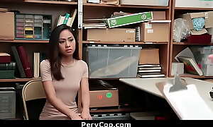 Asian Shoplifter Teen Getting Banged in Security Office