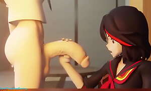 Ryuko le enseña a Mako como se coge de verdad
