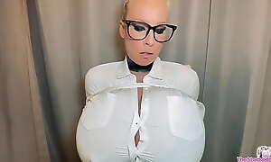 Tied up with ropes by intruder with breast expansion pills!