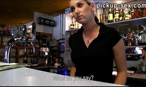 Barmaid lenka fucked up with customer for some specie