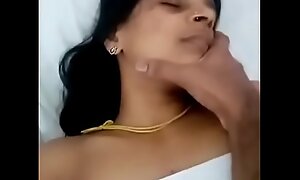 she was overnight while fucking so covered her mouth