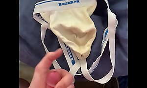 Cumming into my Kinda Stained and Smelly Jockstrap for a Customer