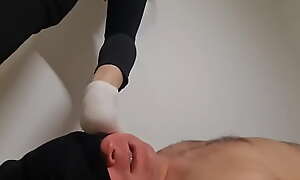 Trampling slippers white socks XXX in http://ccl1.xyz/b7yS
