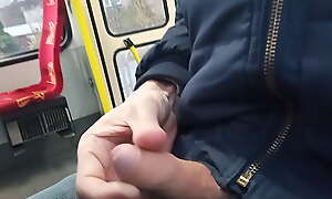 jerking off on the tram